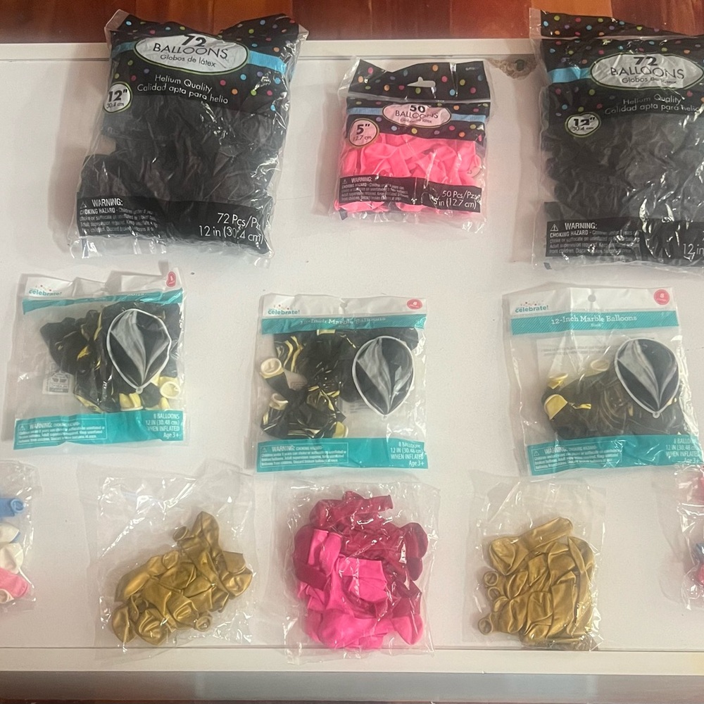 Bunch O Balloons Party Pack - Black, Pink, Gold